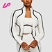 contrast strap jacket